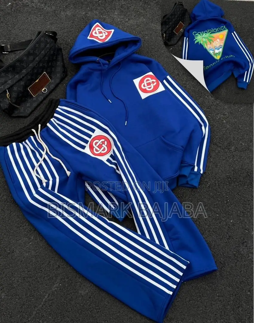 Casablanca Men’S Hoodie Joggers Tracksuit Set