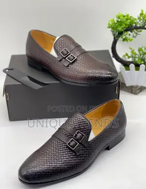 Executive Dior Leather Loafers (Brown)