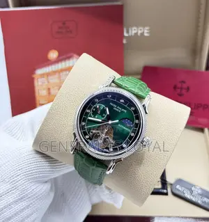 Patek Philippe Automatic Distinctive Green Dial With Genuine Leather