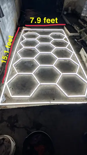 Hexagon Lamps for Detailing Shop, Garage and Barber Shop
