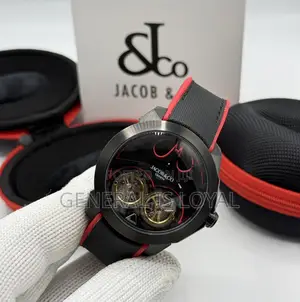 Jacob Co. Batman Limited-Edition Automatic Red Black Strap