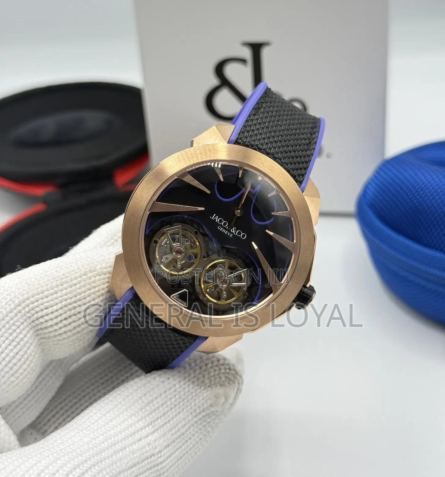 Jacob Co.Rose Gold Gotham City Limited-Edition Automatic Watch