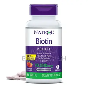 Natrol Biotin Faster for Healthy Hair, Skin and Nails