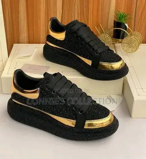 Alexander McQueen Black Glitter