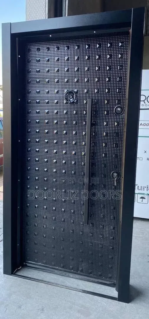 Beautiful Quality Double Lock Turkish Security Door Black
