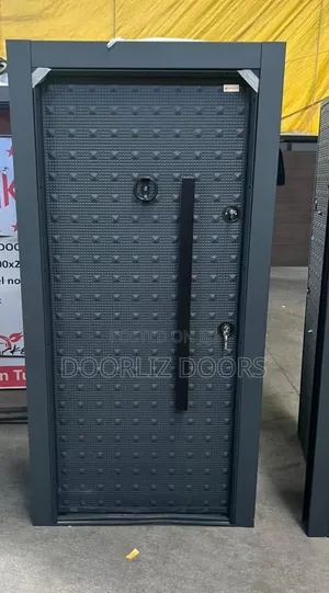Beautiful Quality Double Lock Turkish Security Door Gray