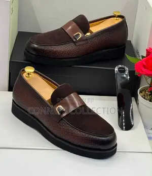 Dino Verratti Black Leather and Suede Loafer