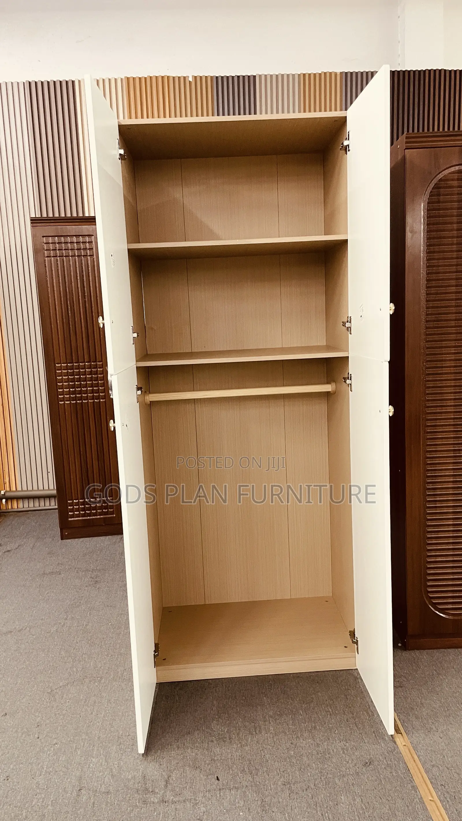 2 Doors Wardrobe ( Foreign Wood)