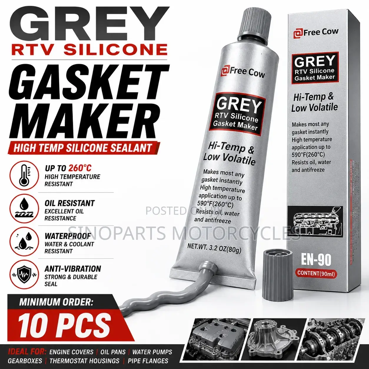 Grey RTV Silicone Gasket Maker