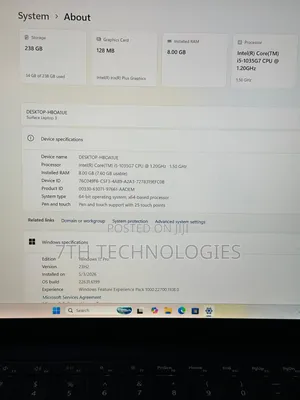 Laptop Microsoft Surface Laptop 3 8GB Intel Core i5 SSD 256GB