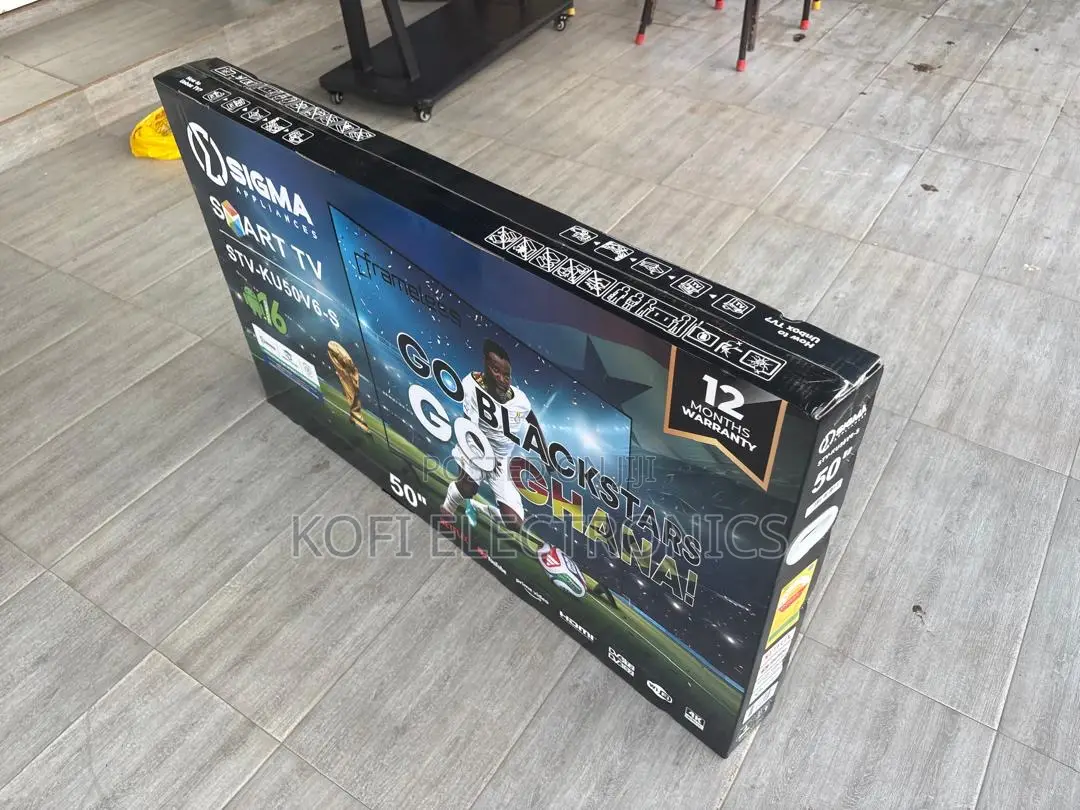 99% Ultra-High Screen-to-Body Ratio(Sigma 50inches Smart Tv)