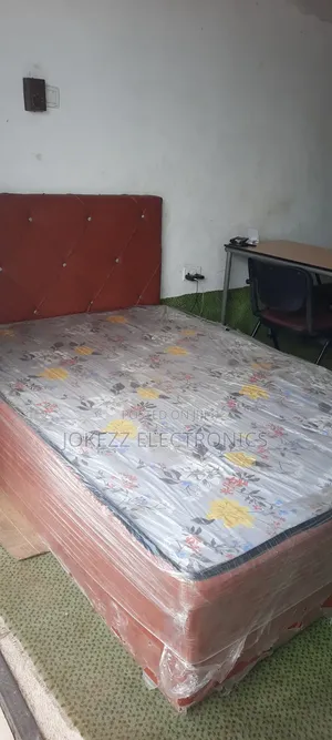 Original Complete Bed With Leather Covered