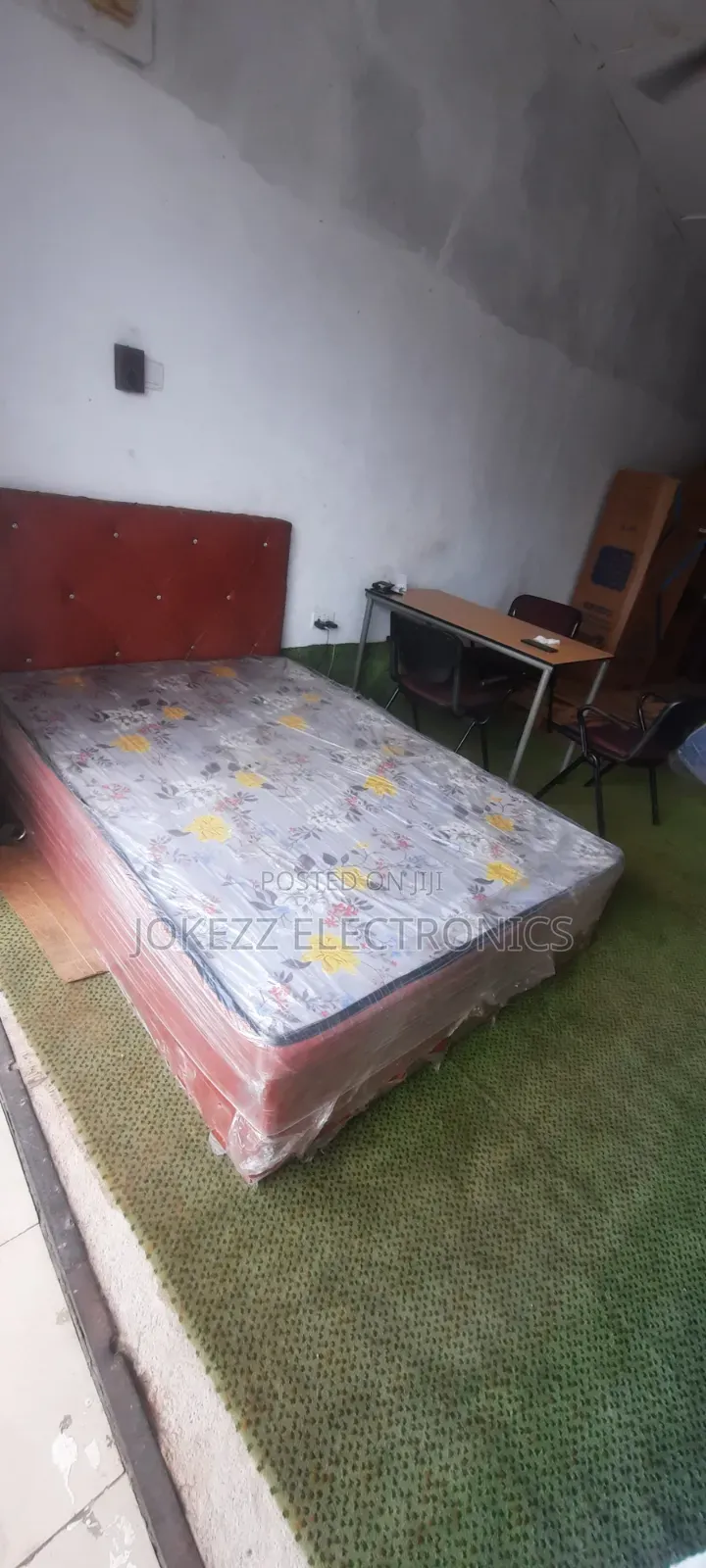 Original Complete Bed With Leather Covered