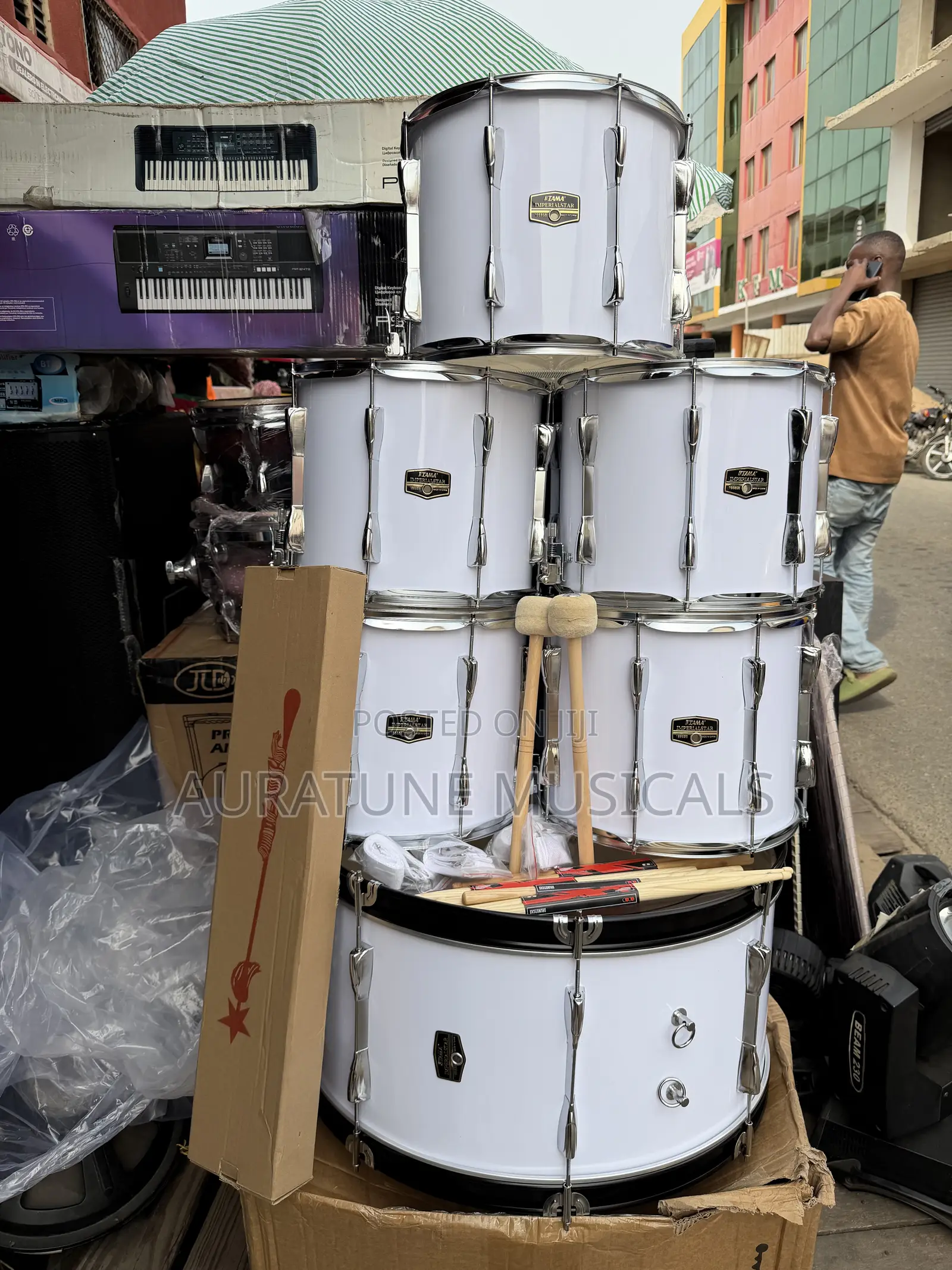 6-Piece Tama Imperialstar Marching Parade Drum Set F