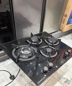 Sleek Design Kenwood 60cm Tempered 4 Gas Hob(Black) 
