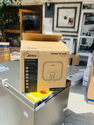 Ultra Modern Sleek Water Heater Midea 10l White ——- 