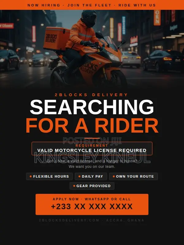 Seeking Delivery Rider