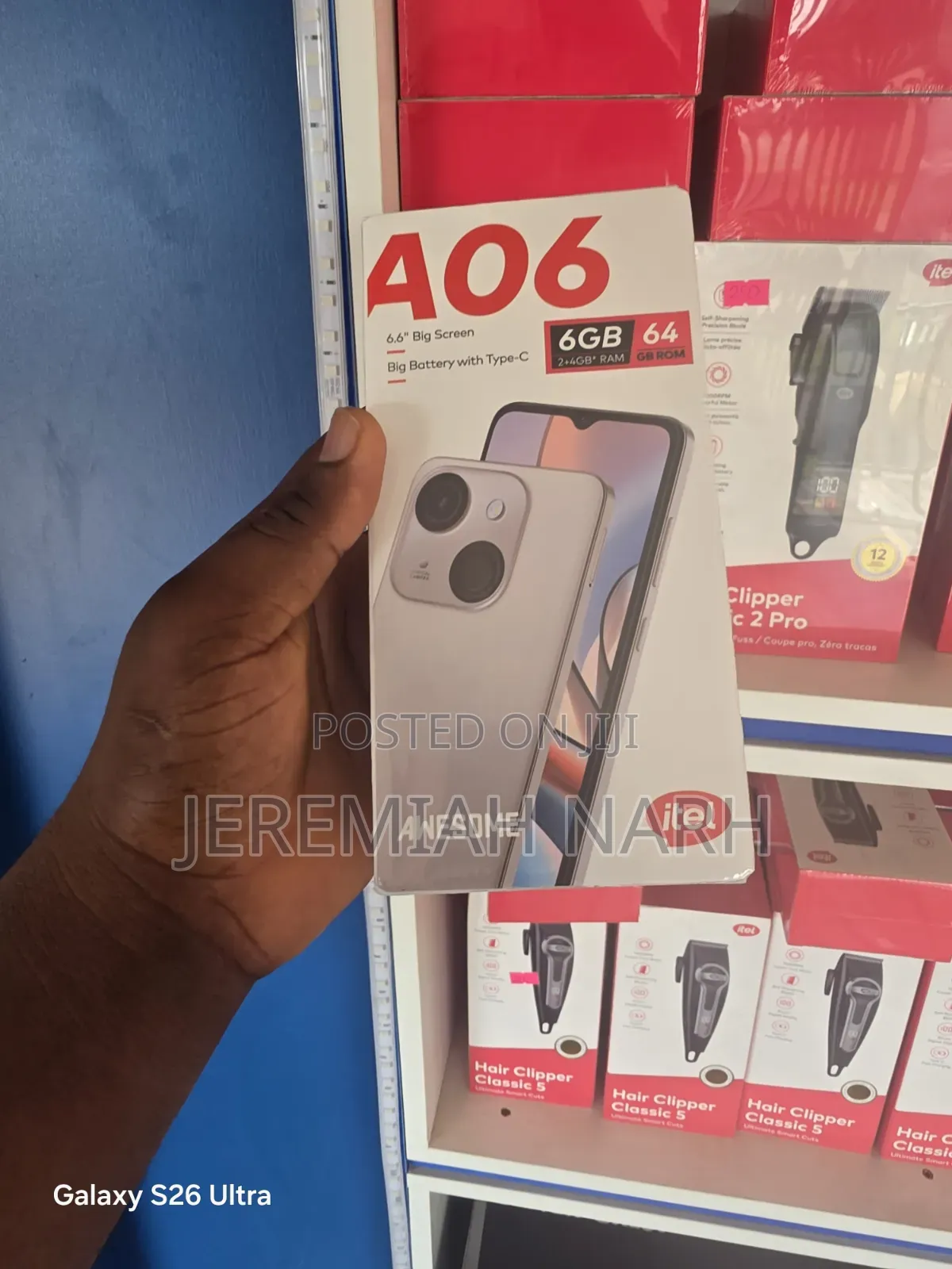 New Itel A06 64 GB Black