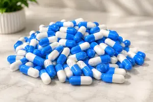 Blue White Empty Capsules – Size “0” 100,000 Pieces