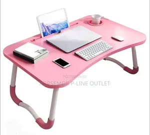 Foldable Wooden Laptop Table for Bed, Study Table (60 Cm, 60 Cm)