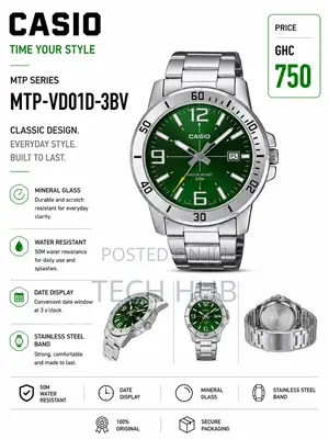 Casio Watch MTP-Vd01d