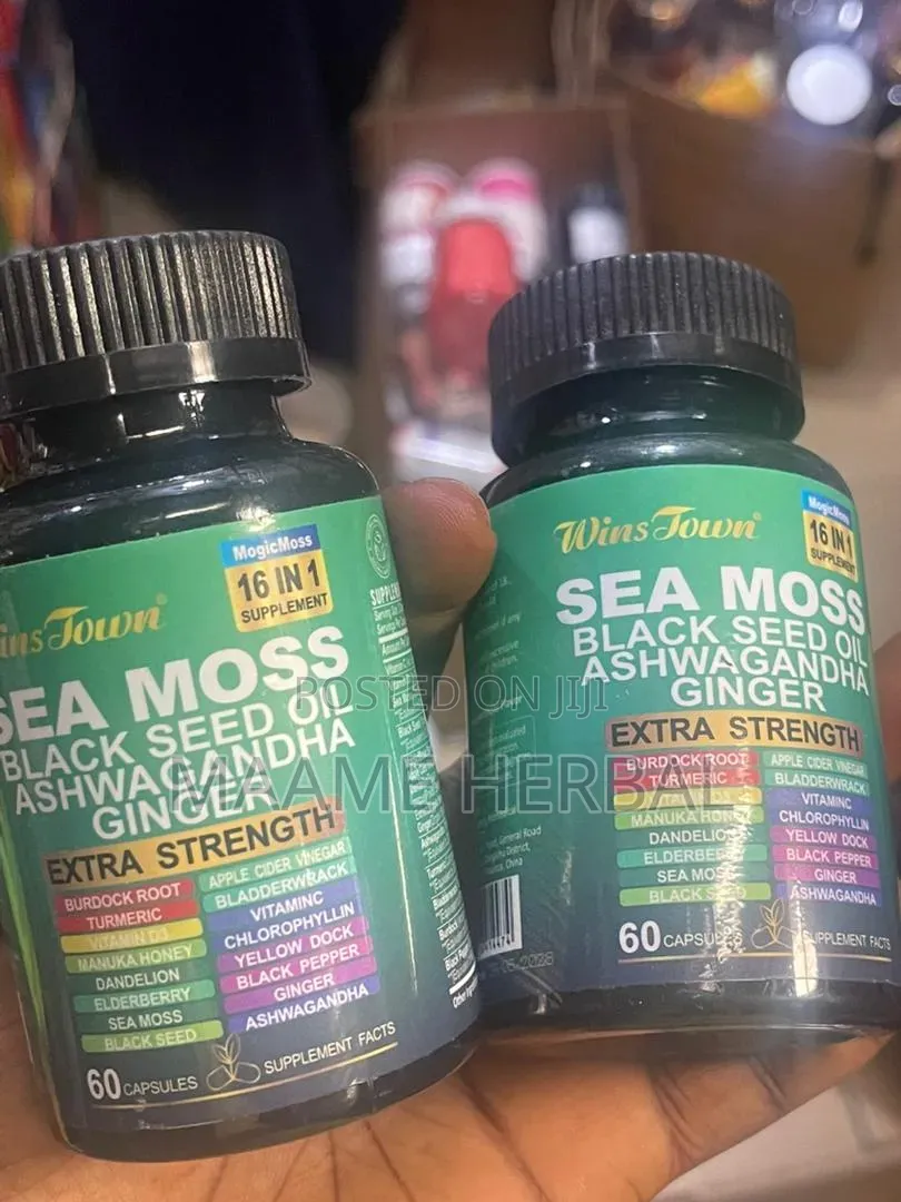 Sea Moss With Black Seeds and Ashwagandha Capusel