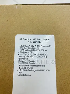 New Laptop HP Spectre 14 16GB Intel Core Ultra 7 SSD 1T