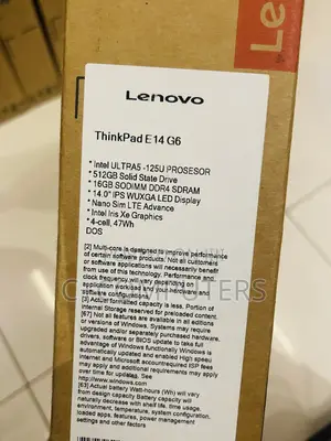 New Laptop Lenovo ThinkPad E14 Gen 6 16GB Intel Core Ultra 5 SSD 512GB