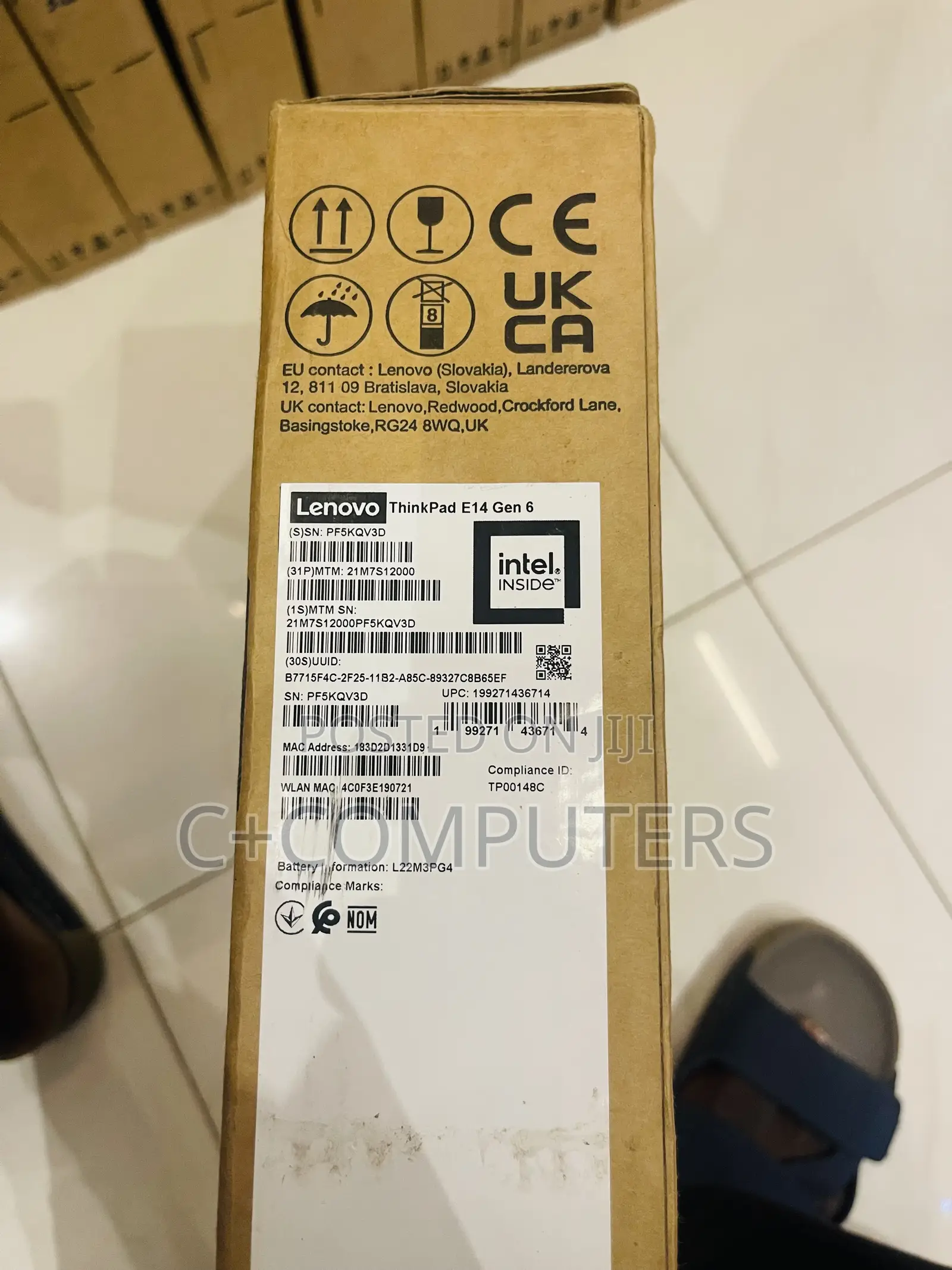 New Laptop Lenovo ThinkPad E14 Gen 6 16GB Intel Core Ultra 5 SSD 512GB