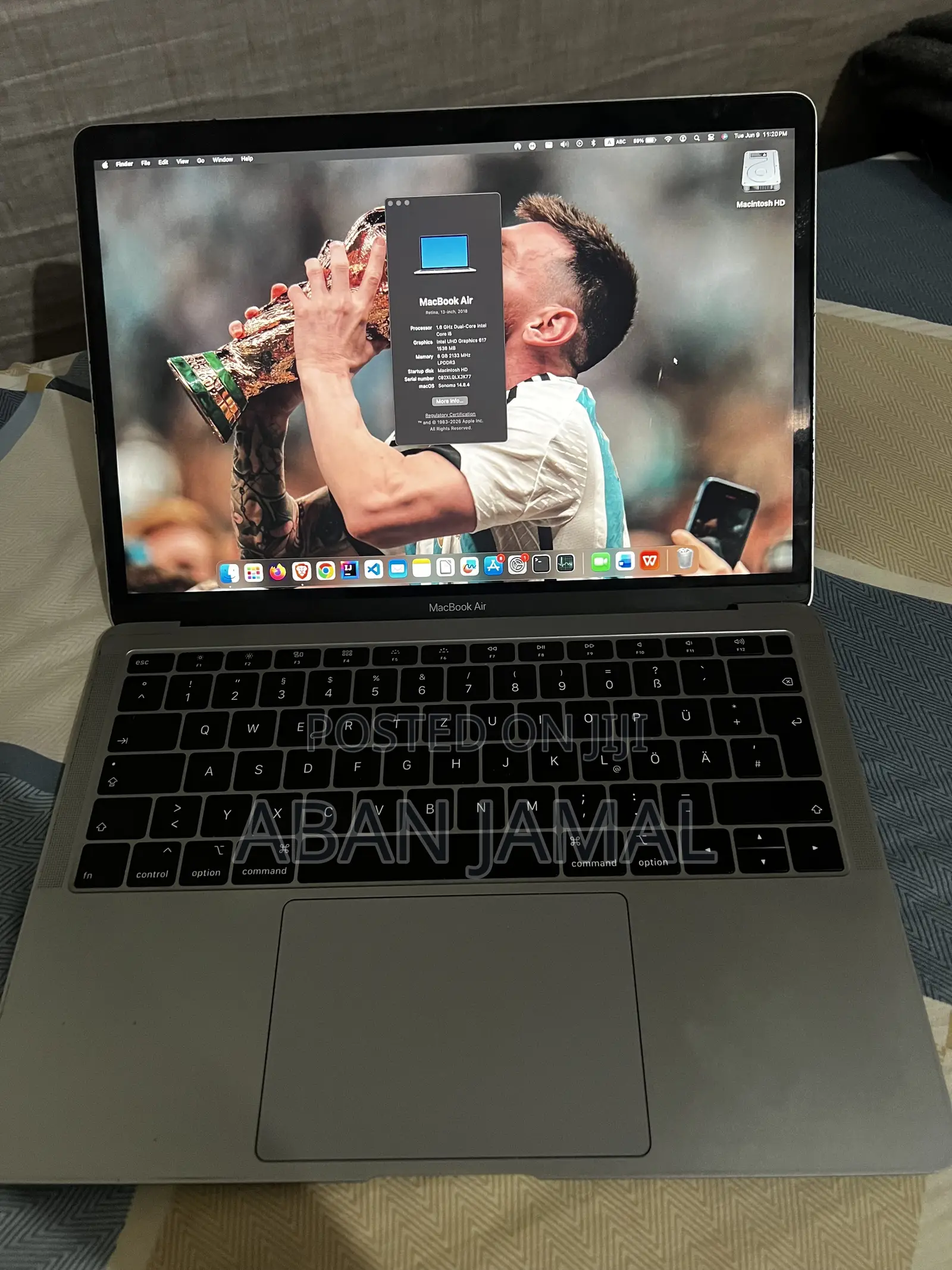 Laptop Apple MacBook Air 2018 8GB Intel Core i5 SSD 128GB