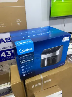 Midea Air Fryer 6l Heatxpress Technology 90% Less Oil 1600w Mf-Cy55wk
