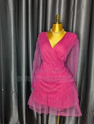 Hot Pink Dress for Plus Size Ladies