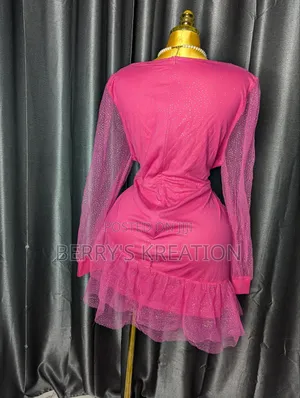 Hot Pink Dress for Plus Size Ladies