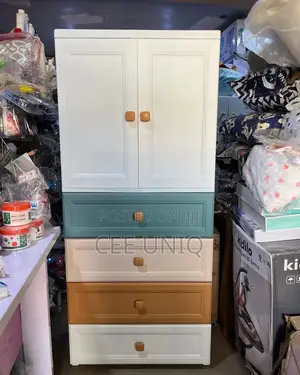 Elegance Plain Plastic Wardrobe for Kids