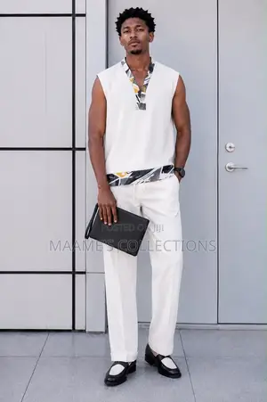 Men’S Sleeveless Kaftan Top and Down