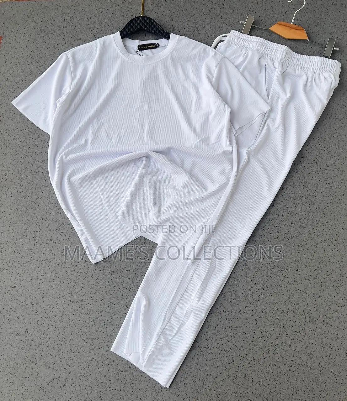 Men’S Quality Zipper Polo Top and Down Set