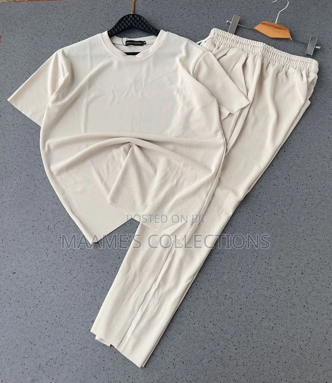 Men’S Quality Zipper Polo Top and Down Set
