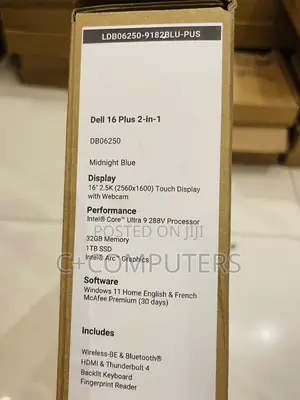 New Laptop Dell Plus 16 32GB Intel Core Ultra 9 SSD 1T