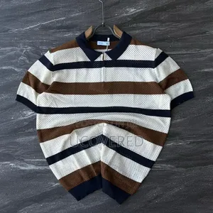 Textured Knit Polo Shirts