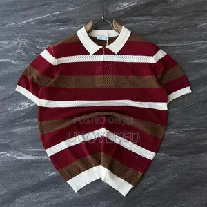 Textured Knit Polo Shirts