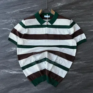 Textured Knit Polo Shirts