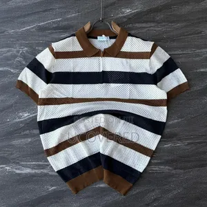 Textured Knit Polo Shirts