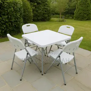 Outdoor Square Folding Table With Chairs