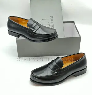Genuine Leather Black Mack James Loafers