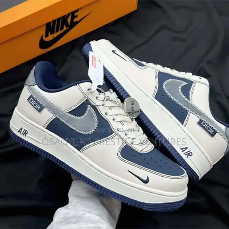Luxury Navy Blue Designer Sneakers