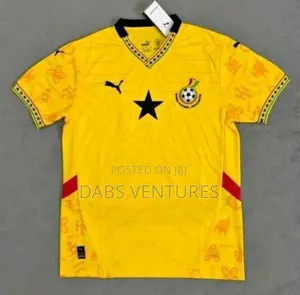 Ghana Jersey Tops. Available in All Sizes
