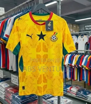 Ghana Jersey Tops. Available in All Sizes