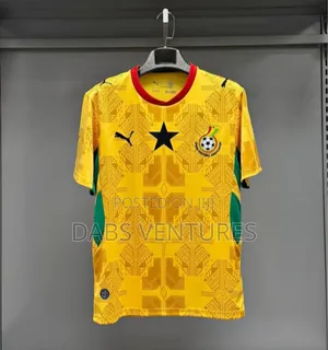 Ghana Jersey Tops. Available in All Sizes