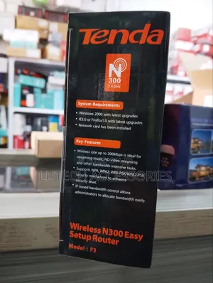 Tenda Wireless N300 Easy Setup Router/ Tenda F3