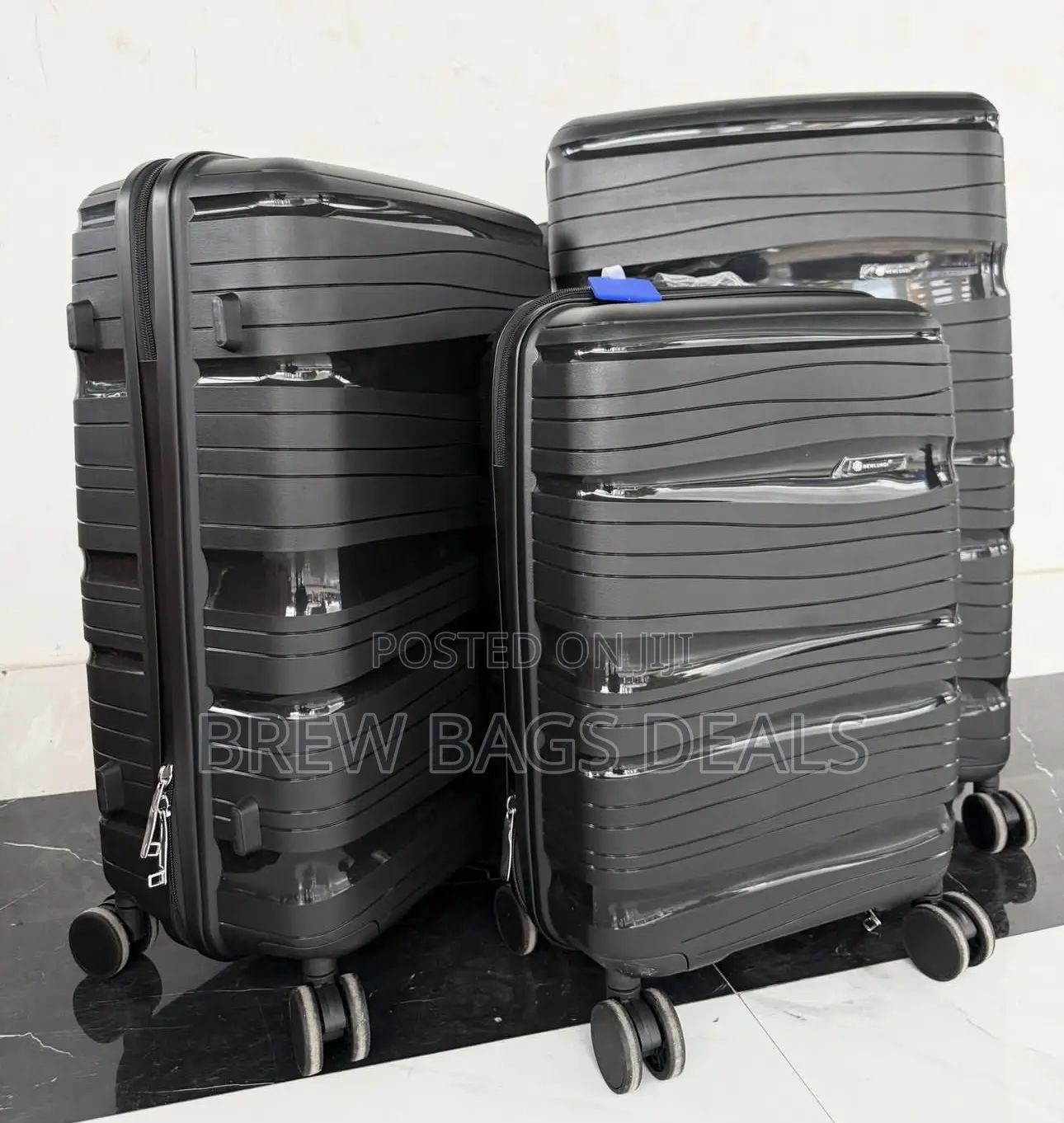 Quality Jony 3set Super Anticrack Fiber Unbreakable Traveling Bag.